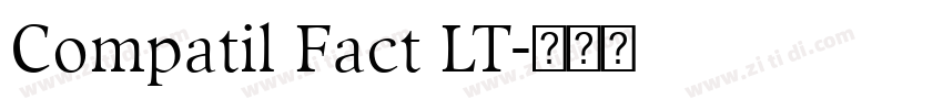 Compatil Fact LT字体转换